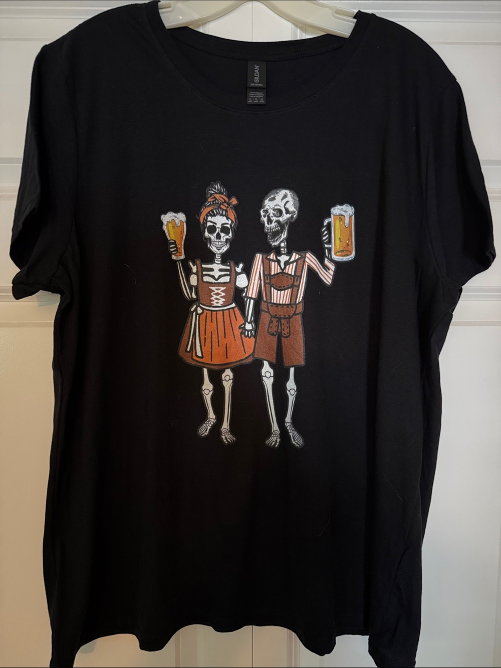 Oktoberfest Skeleton Couple T shirt